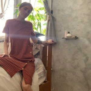 Multi tonal cotton dress